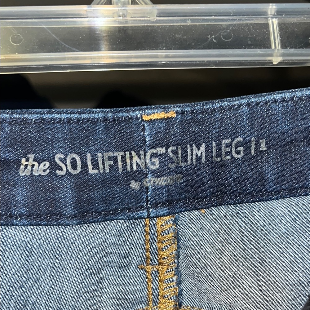 Chico's Classic Blue Skinny Jeans - Picture 3 of 4